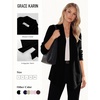 image:imageGRACE KARIN Long Cardigans for Women Lightweight Open Front Draped Sweaters  Knit Cardigan Sweaters Business Casual Dusters Fall Outfits For Women Long Sweater Cardigan WomenBlack