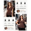 image:imageGRACE KARIN Women Boho Mesh Tops Dressy Casual Ruffle Sleeve Blouses Floral Peplum Work Shirts 2026 Summer Trendy ClothesBlue Floral