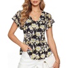 Black Yellow Floral