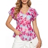 Blue Pink Floral