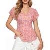 Pink Blue Floral