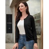 image:imageGRACE KARIN Womens Long Sleeve Knit Cardigan Sweaters Casual Dressy Open Front Button Down Cardigans Summer OutfitsBlack1