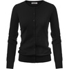 image:imageGRACE KARIN Womens Long Sleeve Knit Cardigan Sweaters Casual Dressy Open Front Button Down Cardigans Summer OutfitsBlack1