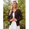image:imageGRACE KARIN Womens Long Sleeve Knit Cardigan Sweaters Casual Dressy Open Front Button Down Cardigans Summer OutfitsChocolate Brown