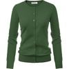 image:imageGRACE KARIN Womens Long Sleeve Knit Cardigan Sweaters Casual Dressy Open Front Button Down Cardigans Summer OutfitsDark Olive Green