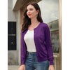 image:imageGRACE KARIN Womens Long Sleeve Knit Cardigan Sweaters Casual Dressy Open Front Button Down Cardigans Summer OutfitsDark Purple