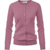 image:imageGRACE KARIN Womens Long Sleeve Knit Cardigan Sweaters Casual Dressy Open Front Button Down Cardigans Summer OutfitsDusty Rose