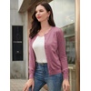 image:imageGRACE KARIN Womens Long Sleeve Knit Cardigan Sweaters Casual Dressy Open Front Button Down Cardigans Summer OutfitsDusty Rose
