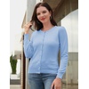 image:imageGRACE KARIN Womens Long Sleeve Knit Cardigan Sweaters Casual Dressy Open Front Button Down Cardigans Summer OutfitsLight Blue