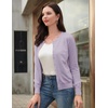 image:imageGRACE KARIN Womens Long Sleeve Knit Cardigan Sweaters Casual Dressy Open Front Button Down Cardigans Summer OutfitsLight Purple