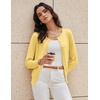 image:imageGRACE KARIN Womens Long Sleeve Knit Cardigan Sweaters Casual Dressy Open Front Button Down Cardigans Summer OutfitsLight Yellow