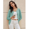 image:imageGRACE KARIN Womens Long Sleeve Knit Cardigan Sweaters Casual Dressy Open Front Button Down Cardigans Summer OutfitsMint Blue