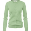 image:imageGRACE KARIN Womens Long Sleeve Knit Cardigan Sweaters Casual Dressy Open Front Button Down Cardigans Summer OutfitsMint Green