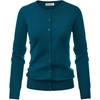 image:imageGRACE KARIN Womens Long Sleeve Knit Cardigan Sweaters Casual Dressy Open Front Button Down Cardigans Summer OutfitsPeacock Blue