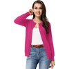 image:imageGRACE KARIN Womens Long Sleeve Knit Cardigan Sweaters Casual Dressy Open Front Button Down Cardigans Summer OutfitsPink22