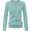 image:imageGRACE KARIN Womens Long Sleeve Knit Cardigan Sweaters Casual Dressy Open Front Button Down Cardigans Summer OutfitsSeafoam Blue