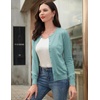 image:imageGRACE KARIN Womens Long Sleeve Knit Cardigan Sweaters Casual Dressy Open Front Button Down Cardigans Summer OutfitsSeafoam Blue