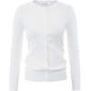 image:imageGRACE KARIN Womens Long Sleeve Knit Cardigan Sweaters Casual Dressy Open Front Button Down Cardigans Summer OutfitsWhite22