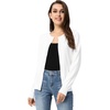 image:imageGRACE KARIN Womens Long Sleeve Knit Cardigan Sweaters Casual Dressy Open Front Button Down Cardigans Summer OutfitsWhite22