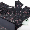 image:imageGRACE KARIN Womens Fall Wedding Guest Dresses 2026 Floral Long Sleeve Chiffon Maxi Dress Flowy Boho Dress with PocketsNavy Blue Rose Floral