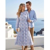 image:imageGRACE KARIN Womens Fall Wedding Guest Dresses 2026 Floral Long Sleeve Chiffon Maxi Dress Flowy Boho Dress with PocketsSky Blue Floral