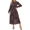 Black and Rose Floral
