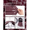 image:imageGRACE KARIN Fall Long Sleeve Mini Bodycon Business Work Dress  Mock NeckSheathTweedSuitable for Business Casual EventConferencesChurchOffice SettingsBusiness TravelWine