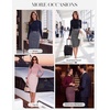 image:imageGRACE KARIN Fall Long Sleeve Mini Bodycon Business Work Dress  Mock NeckSheathTweedSuitable for Business Casual EventConferencesChurchOffice SettingsBusiness TravelBlue