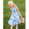 image:imageGRACE KARIN Girls Hawaiian Dress Floral Chiffon ALine Sleeveless Summer Sundress for Beach Vacation Party 716Blue Willow