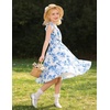 image:imageGRACE KARIN Girls Hawaiian Dress Floral Chiffon ALine Sleeveless Summer Sundress for Beach Vacation Party 716Blue Willow