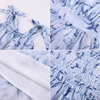 image:imageGRACE KARIN Girls Hawaiian Dress Floral Chiffon ALine Sleeveless Summer Sundress for Beach Vacation Party 716Navy White Floral