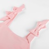 image:imageGRACE KARIN Girls Party Dress Birthday Sparkly Semi Formal Dresses 614Y  Stretchy Fabric Square Neck Bow Straps Beaded Waist Front Double Layer Skirt Hidden Back Zipper for Wedding PageantPink