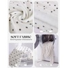 image:imageGRACE KARIN Mesh Long Sleeve Tops for WomenWrap V Neck Boho Top Dressy CasualRuched Floral Blouses Fall Fashion ClothesBeige White