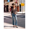 image:imageGRACE KARIN Mesh Long Sleeve Tops for WomenWrap V Neck Boho Top Dressy CasualRuched Floral Blouses Fall Fashion ClothesDark Coffee