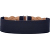 image:imageGRACE KARIN Wide Belts for Women Elastic Waist Belt  3 inch wide stretchy waistband Woven design Golden buckle For dresses skirt Vintage casual boho western styleBrown and Navy