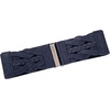 image:imageGRACE KARIN Wide Belts for Women Elastic Waist Belt  3 inch wide stretchy waistband Woven design Golden buckle For dresses skirt Vintage casual boho western styleNavy Blue