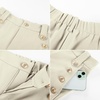 image:imageGRACE KARIN Wide Leg Dress Pants for Women 2026 High Waisted Work Pants Business Casual Buttons Trousers with PocketsApricot
