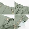 image:imageGRACE KARIN Wide Leg Dress Pants for Women 2026 High Waisted Work Pants Business Casual Buttons Trousers with PocketsGrey Green
