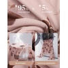image:imageGRACE KARIN Women Boho Mesh Ruched Tops Dressy Casual Cowl Neck Bell Long Sleeve Shirts 2026 Summer Blouses Trendy ClothesPink