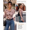 image:imageGRACE KARIN Women Boho Mesh Ruched Tops Dressy Casual Cowl Neck Bell Long Sleeve Shirts 2026 Summer Blouses Trendy ClothesPink