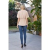 image:imageGRACE KARIN Womens Elegant VNeck Tie Waist Flowy Peplum Shirt Tops  Flatters Pear amp Curvy Figures Soft Breathable Allday True to size Office to Weddings amp Weekend CasualsLight Khaki