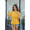 image:imageGRACE KARIN Womens Elegant VNeck Tie Waist Flowy Peplum Shirt Tops  Flatters Pear amp Curvy Figures Soft Breathable Allday True to size Office to Weddings amp Weekend CasualsYellow