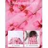 image:imageGRACE KARIN Womens Long Sleeve Fall Wedding Guest Floral Dress  2026 V NeckPocketsSmocked TiededA LineFlowy Maxi DressesCasual Boho Outfits Suitable for OutingDatesTravelVacationsPink Floral