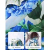 image:imageGRACE KARIN Womens Long Sleeve Fall Wedding Guest Floral Dress  2026 V NeckPocketsSmocked TiededA LineFlowy Maxi DressesCasual Boho Outfits Suitable for OutingDatesTravelVacationsBlue Floral