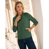 image:imageGRACE KARIN Womens Long Sleeve Zip Up Cardigan Sweaters Lightweight Sweater Jacket Knitted Fashion ClothesArmy Green