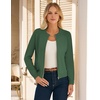 image:imageGRACE KARIN Womens Long Sleeve Zip Up Cardigan Sweaters Lightweight Sweater Jacket Knitted Fashion ClothesArmy Green