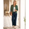 image:imageGRACE KARIN Womens Long Sleeve Zip Up Cardigan Sweaters Lightweight Sweater Jacket Knitted Fashion ClothesArmy Green