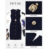 image:imageGRACE KARIN Womens Sleeveless Bodycon Work Office Business Dress  2026 Crew NeckBack ZipperElastic BeltKnee LengthClassic Sheath Outfits Suitable for FunralChurchBusiness CasualTravelNavy