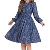 Navy Blue Floral