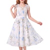 Apricot Blue Floral
